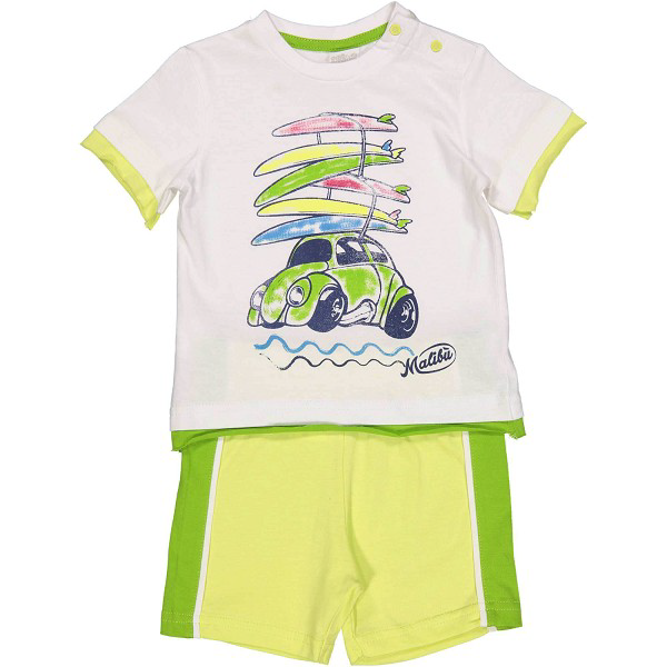 Completo Corto Neonato Bambino Mauli Birba Taglie  6/30 Mesi - 49040