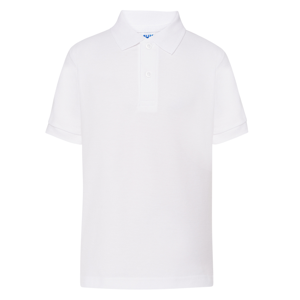 Polo T-Shirt Maglietta Divisa Scolastica Bianca Maniche Corte Taglie da 1 a 14 Anni
