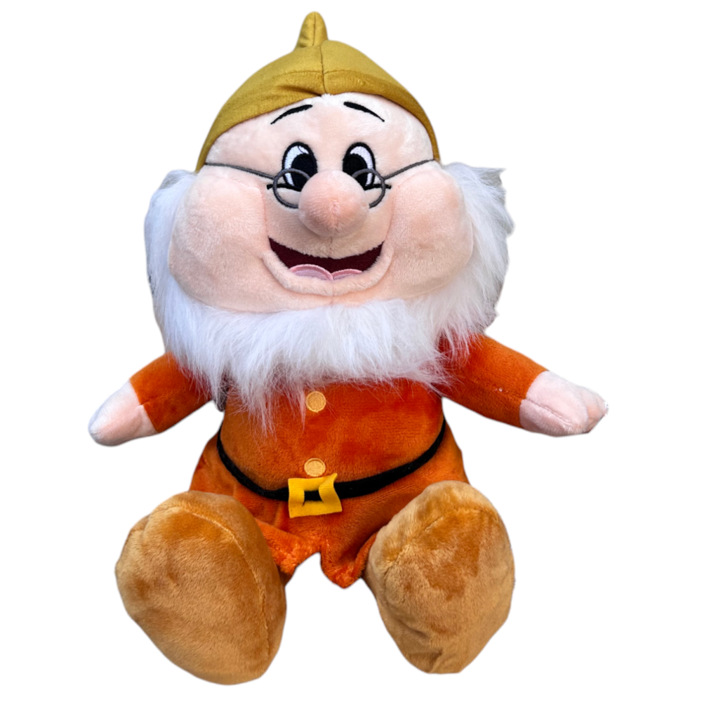 Peluche Nano Dotto DISNEY Pupazzo Biancaneve e i 7 Nani 28 CM