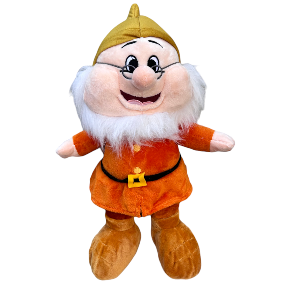 Peluche 7 Nani DISNEY Gongolo Brontolo Mammolo Pisolo Dotto Eolo Cucciolo Pupazzo Cm. 28