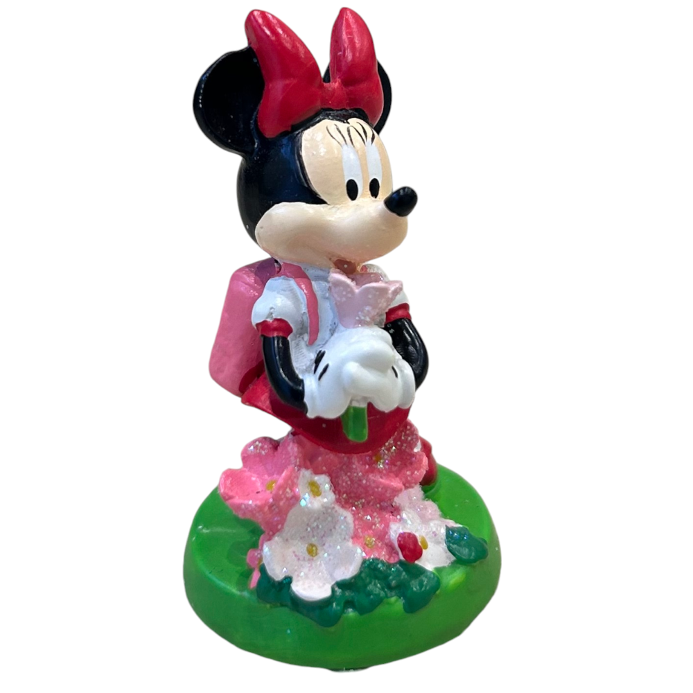 Bomboniera Statuina Minnie Mouse DISNEY Flowers in Resina Smaltata 5,6 CM - 69583m