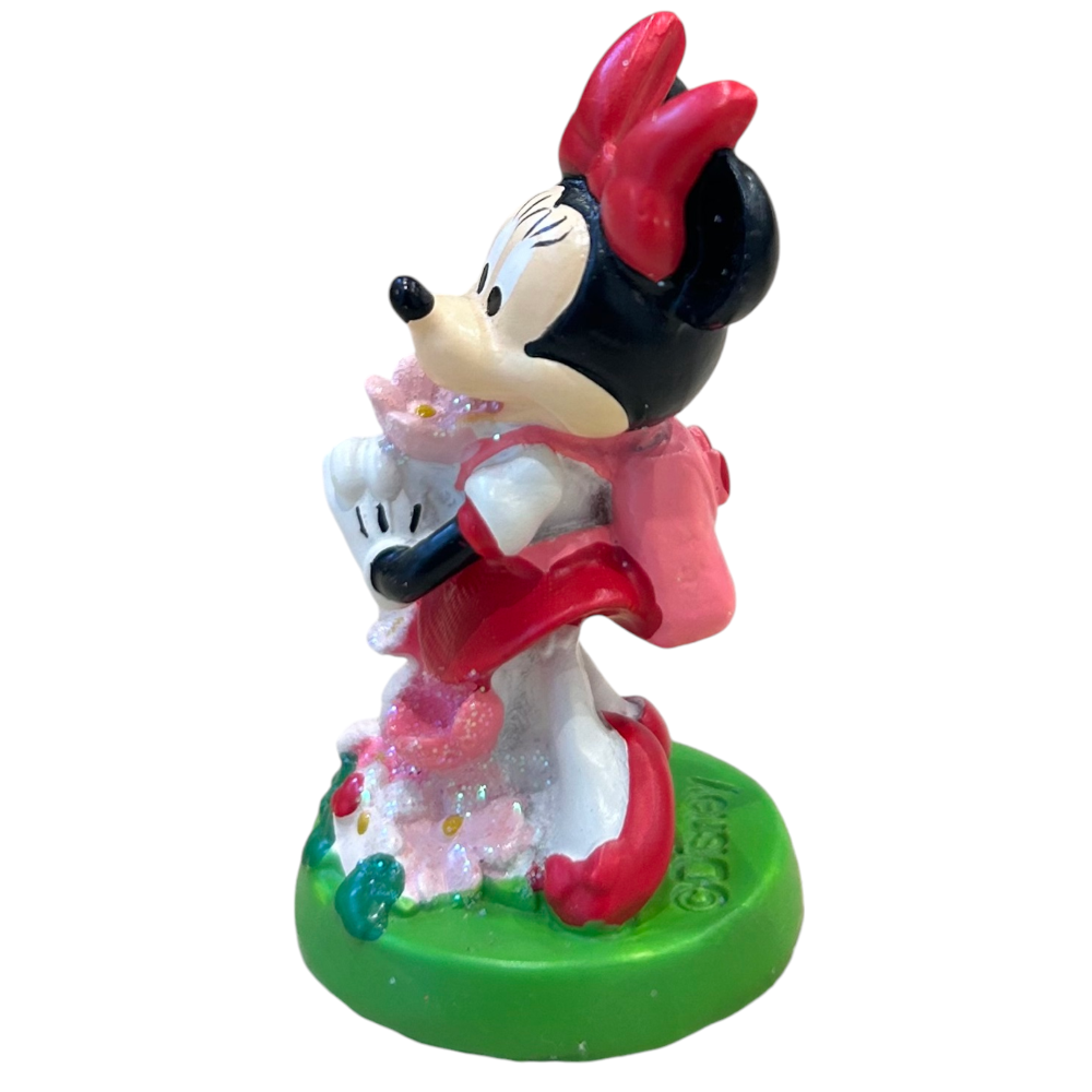Bomboniera Statuina Minnie Mouse DISNEY Flowers in Resina Smaltata 5,6 CM - 69583m