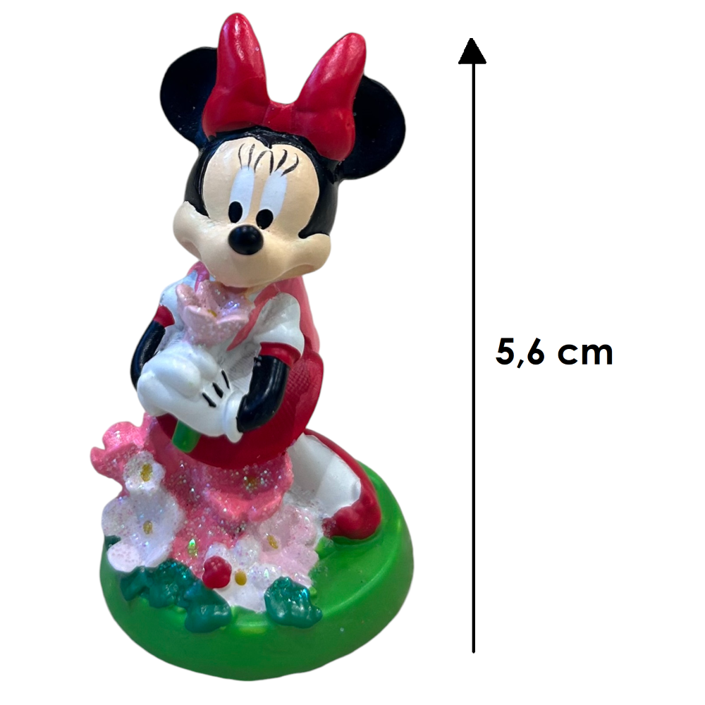 Bomboniera Statuina Minnie Mouse DISNEY Flowers in Resina Smaltata 5,6 CM - 69583m