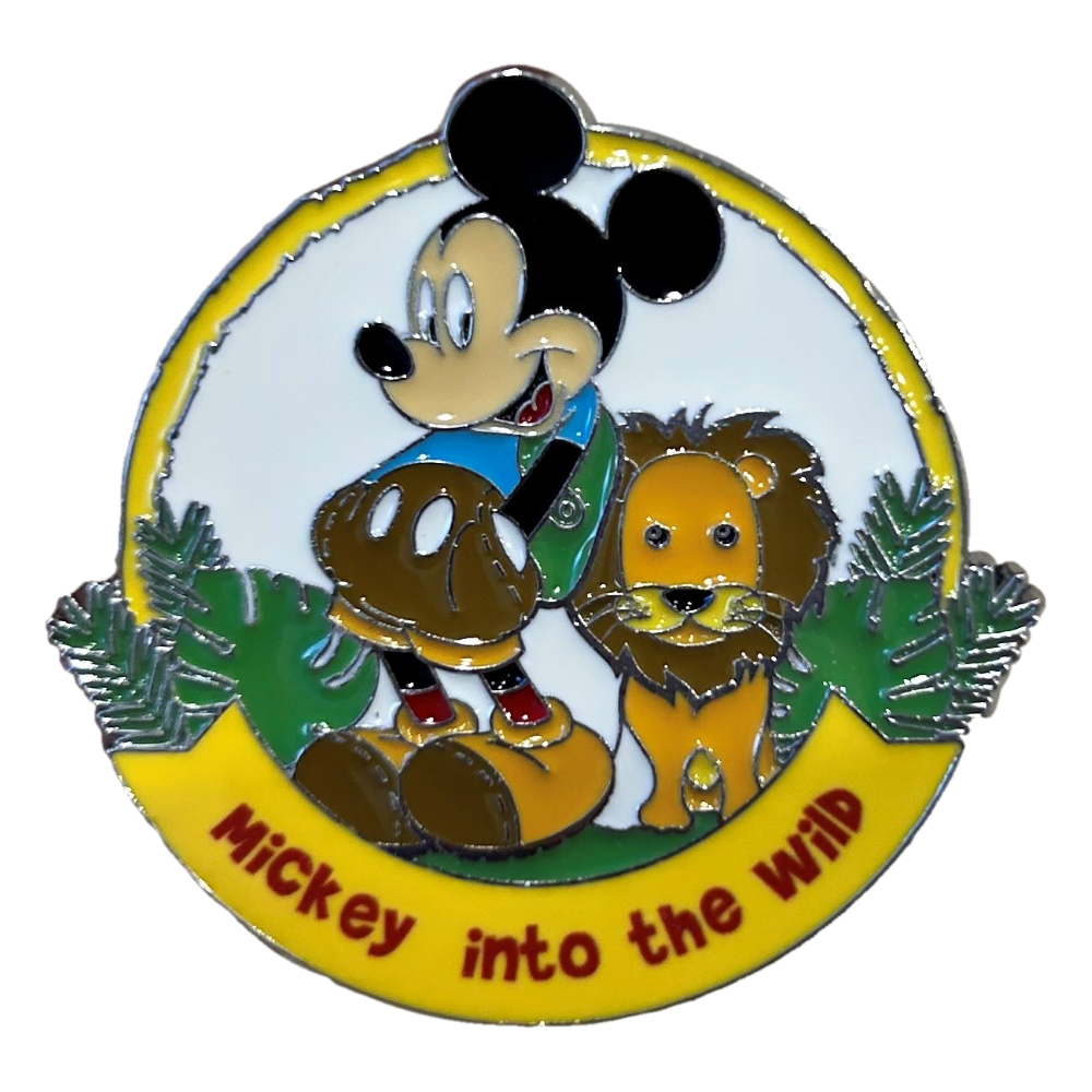 Magnete Mickey Mouse DISNEY Topolino Savana Metallo Smaltato Ø 4,5 CM - 69592m
