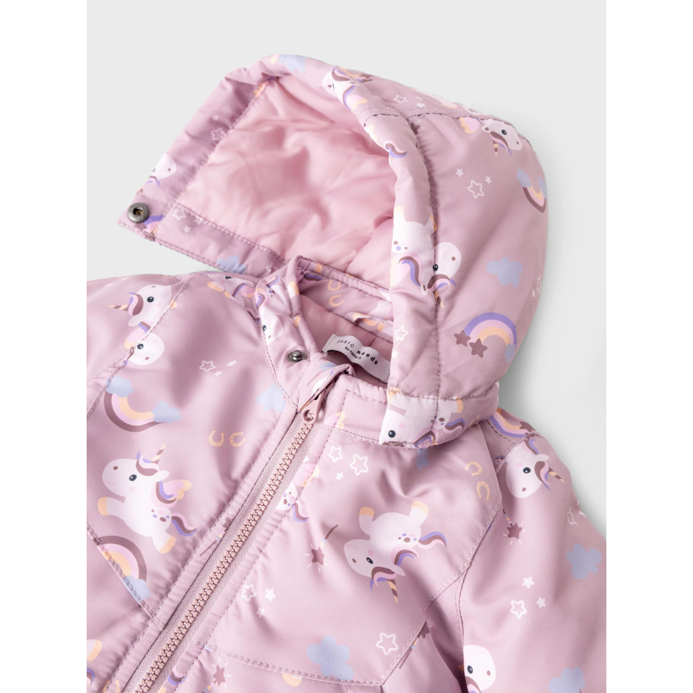 Giubbotto Unicorno con Cappuccio Removibile Idrorepellente Neonata - 13229825