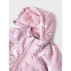 Giubbotto Unicorno con Cappuccio Removibile Idrorepellente Neonata - 13229825
