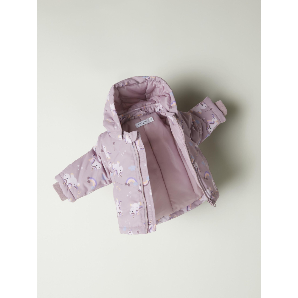 Giubbotto Unicorno con Cappuccio Removibile Idrorepellente Neonata - 13229825