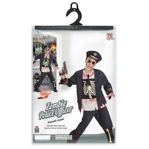Vestito Carnevale Poliziotto Zombie Travestimento Costume per Halloween da Bambino - 0753