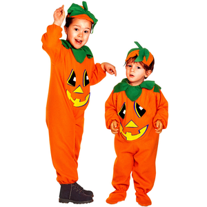 Vestito Carnevale Zucca Travestimento Costume per Halloween da Bambino - 3618
