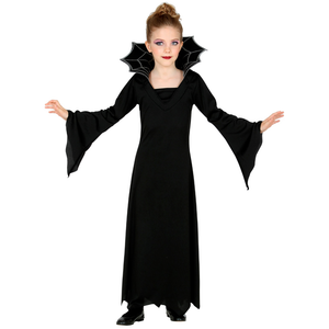 Vestito Carnevale Vampiressa Travestimento Costume per Halloween da Bambino - 5238