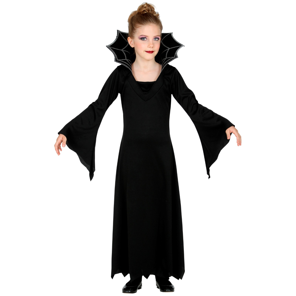 Vestito Carnevale Vampiressa Travestimento Costume per Halloween da Bambino - 5238