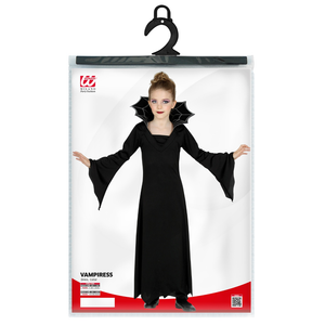 Vestito Carnevale Vampiressa Travestimento Costume per Halloween da Bambino - 5238