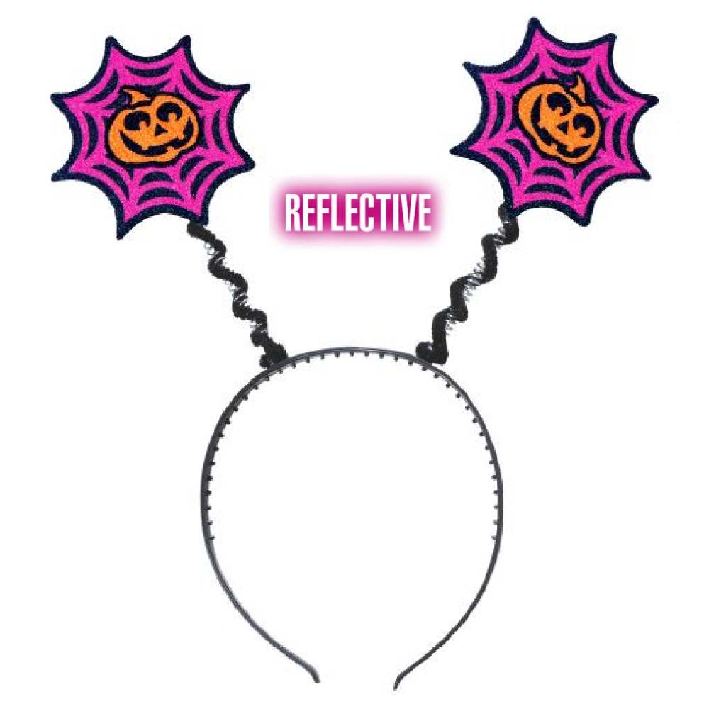 Cerchietto con Zucca Riflettente Accessori per Abito Vestito Travestimento Carnevale Halloween - 5329e