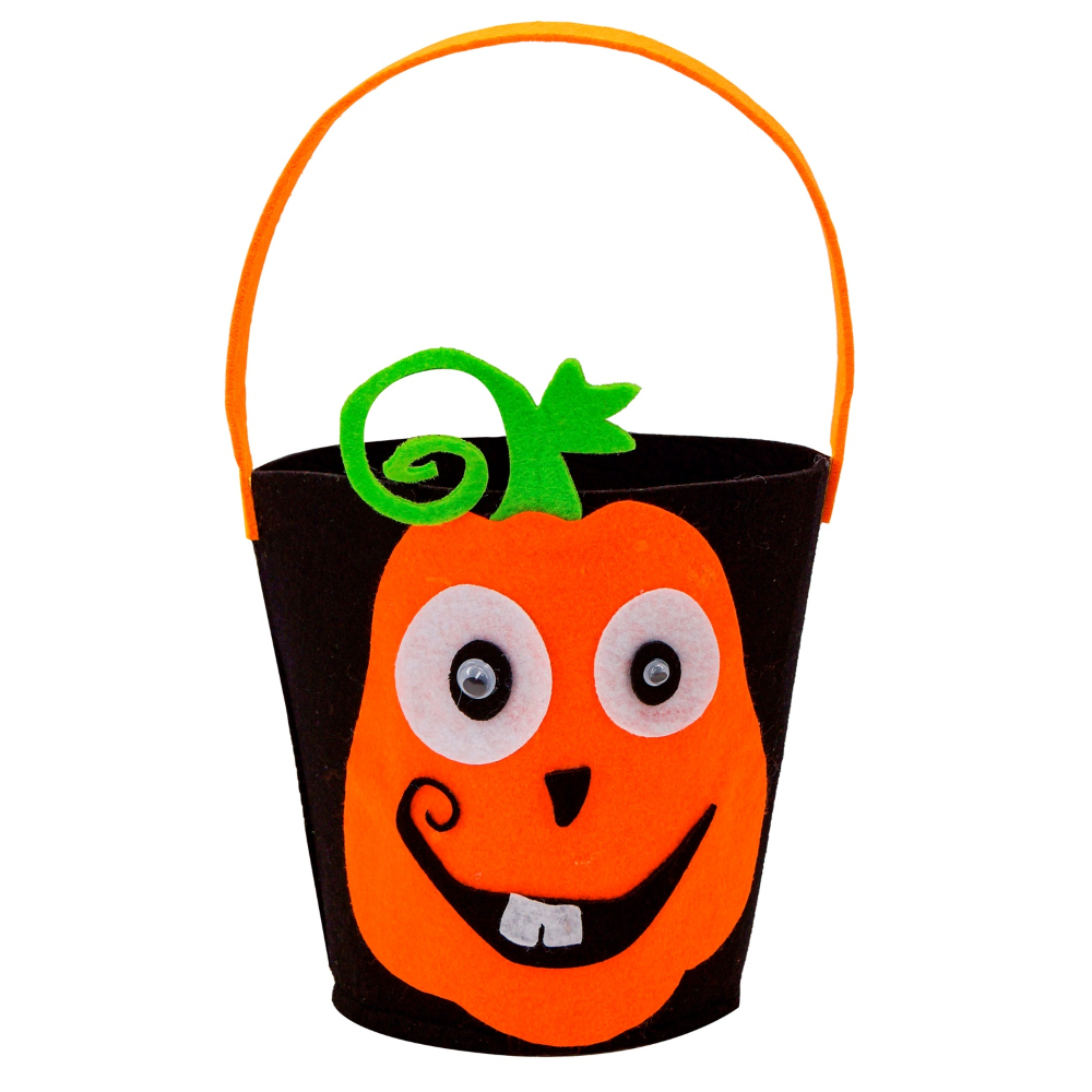 Cestino Dolcetto O Scherzetto Zucca Borsetta Accessori Halloween Carnevale - 61352