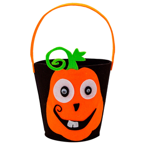 Cestino Dolcetto O Scherzetto Zucca Borsetta Accessori Halloween Carnevale - 61352