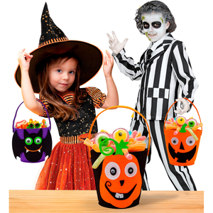 Cestino Dolcetto O Scherzetto Zucca Borsetta Accessori Halloween Carnevale - 61352