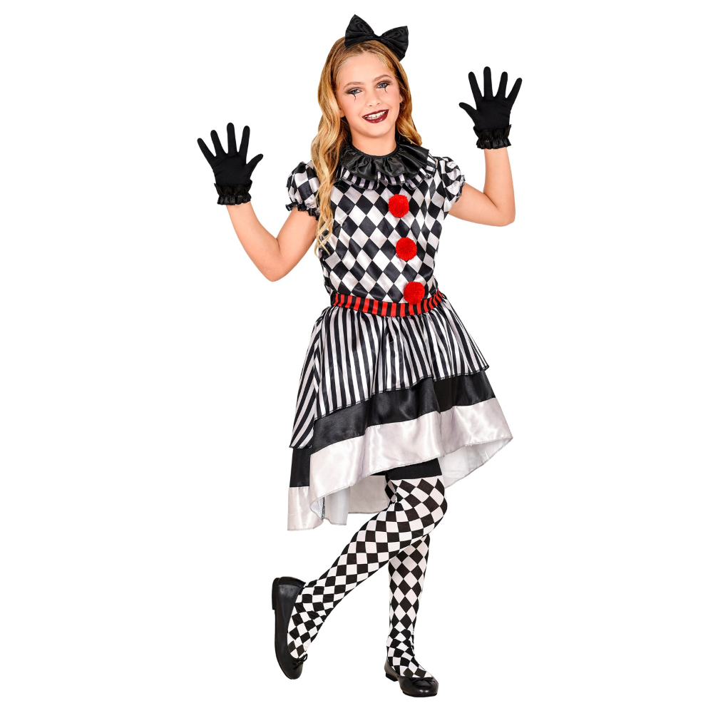Vestito Carnevale Pagliaccio Vintage Travestimento Costume per Halloween da Bambino - 0901