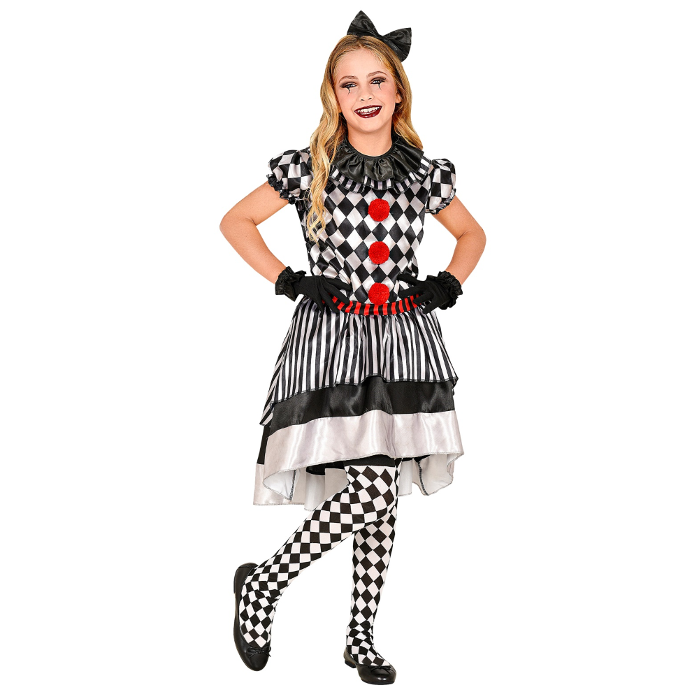 Vestito Carnevale Pagliaccio Vintage Travestimento Costume per Halloween da Bambino - 0901