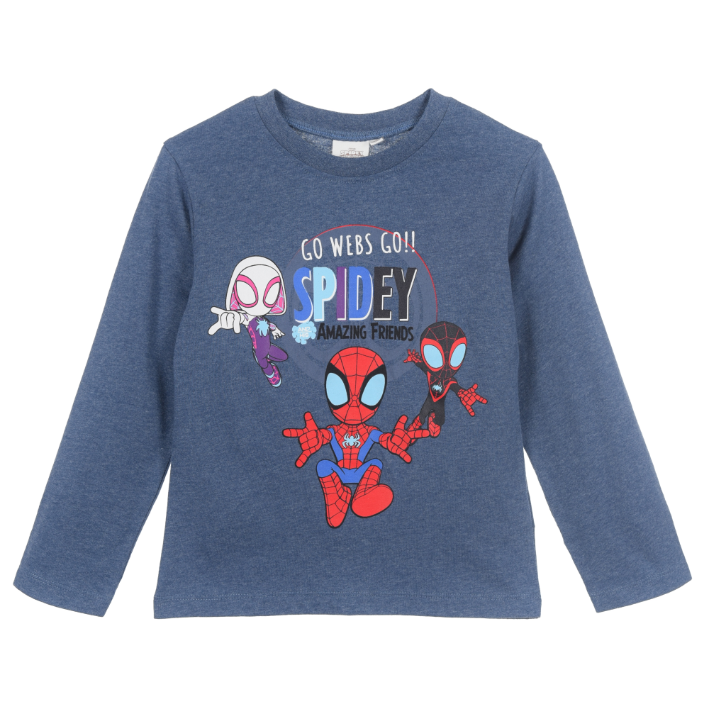 T-Shirt M.l. Spidey MARVEL Bambino Sun City 2/5 Anni - Xh1174blu