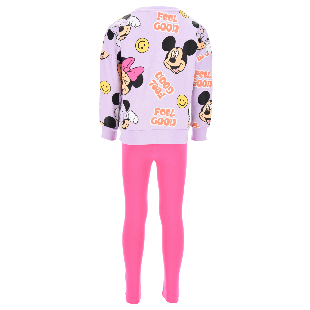 Completo Felpa con Leggings Minni Bambina Sun City 3/8 Anni - Xh1220fuxia
