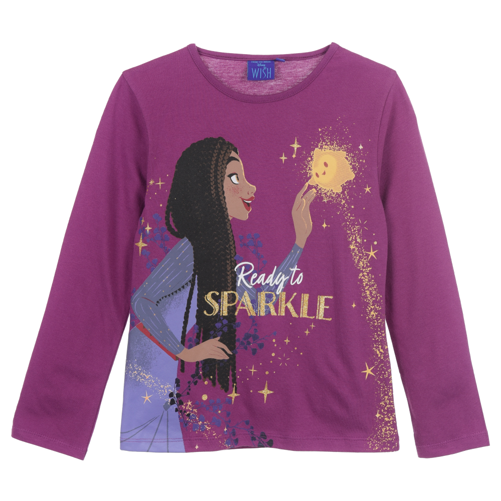 T-Shirt M.l.wish DISNEY Maglietta Bambina Sun City 6/12 Anni - Xh1328viola