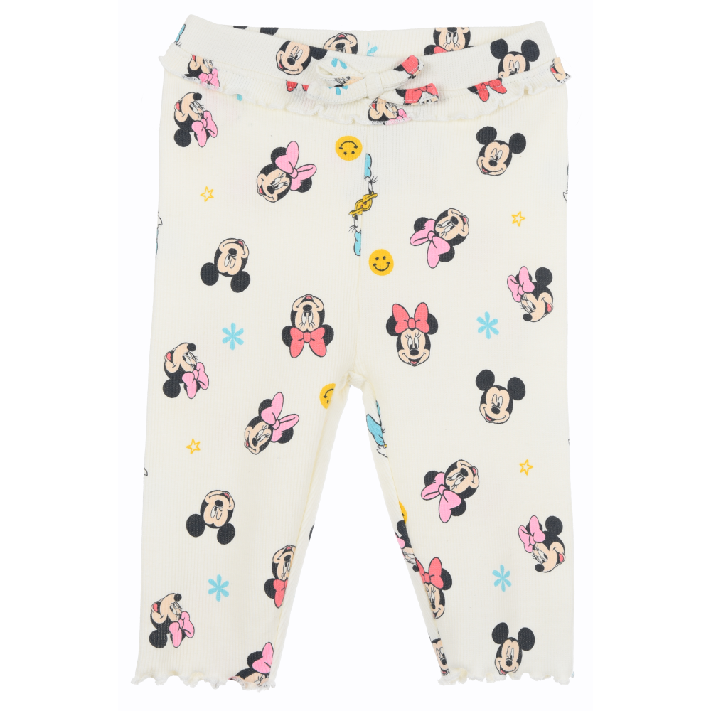 Leggings Minnie Mouse DISNEY Pantalone 6/24 Mesi Sun City - Xh0015bianco