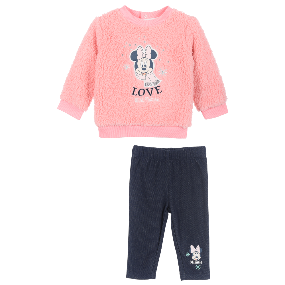 Completo Felpa con Leggings Minni Neonata Sun City 6/24 Mesi - Xh0044rosa