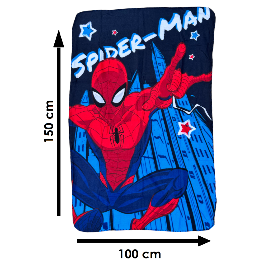 Plaid in Pile Spiderman MARVEL Coperta in Morbido Poliestere 100 X 150 CM 210 Gsm - Spm-1420