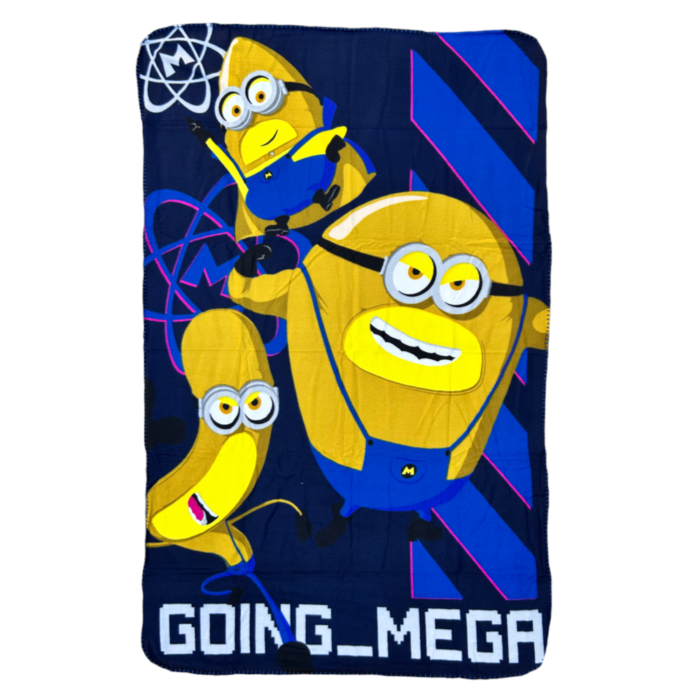 Plaid in Pile Minions Cattivissimo Me Coperta in Morbido Poliestere 100 X 150 CM 210 Gsm - Dm4-1445
