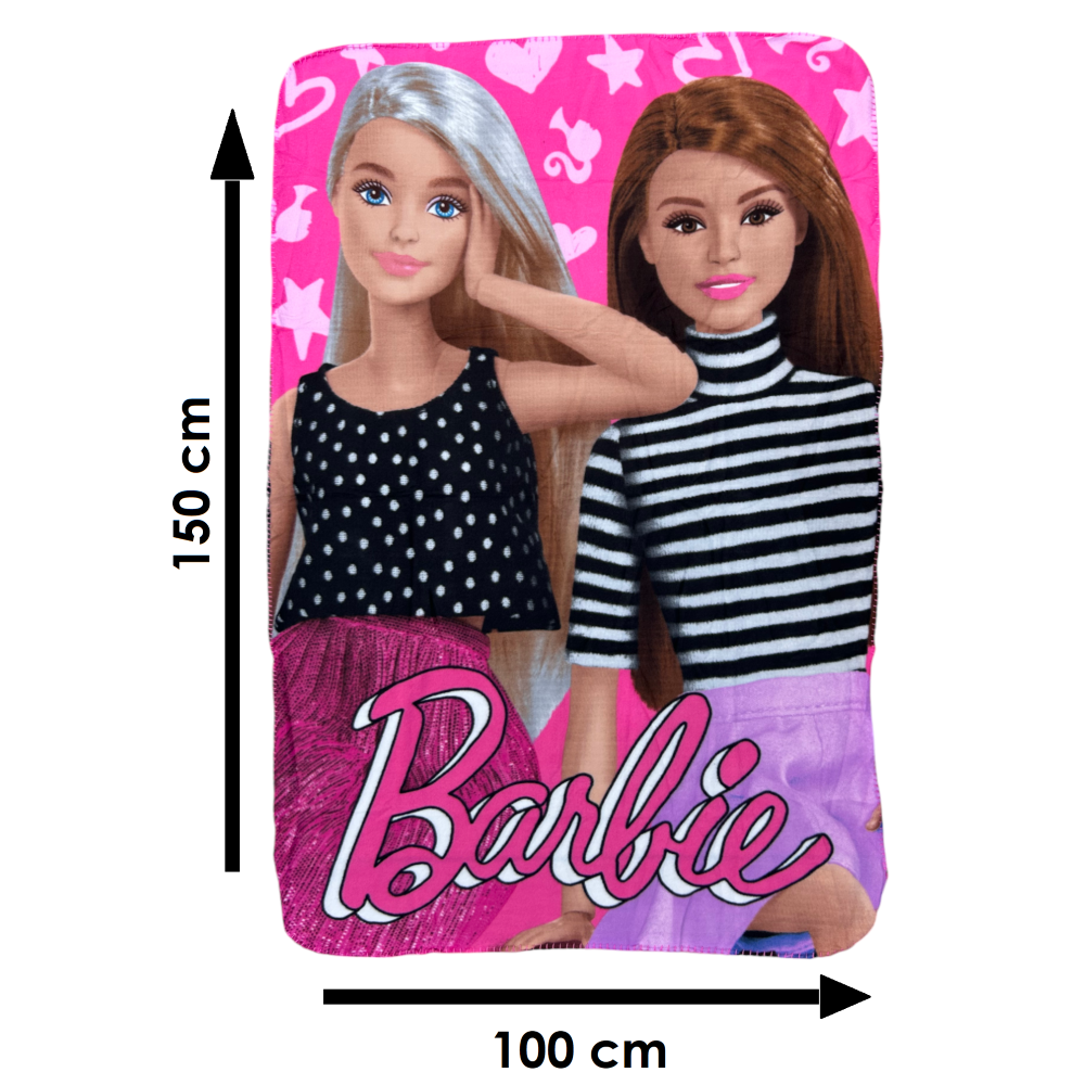 Plaid in Pile Barbie Coperta in Morbido Poliestere 100 X 150 CM 210 Gsm - Bar-1435