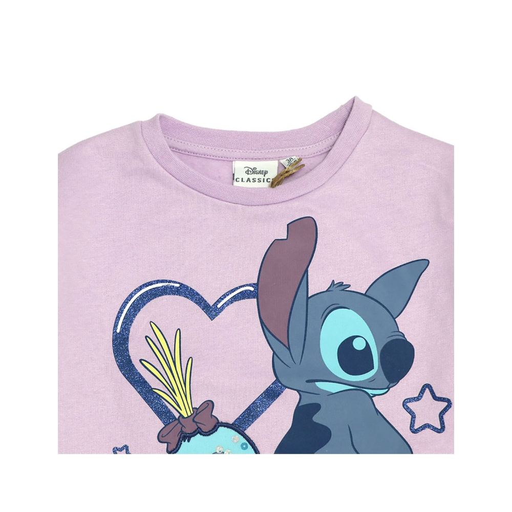 Felpa Lilo & Stitch DISNEY DISNEY 3/8 Anni Maglietta Sun City - Xh1230viola