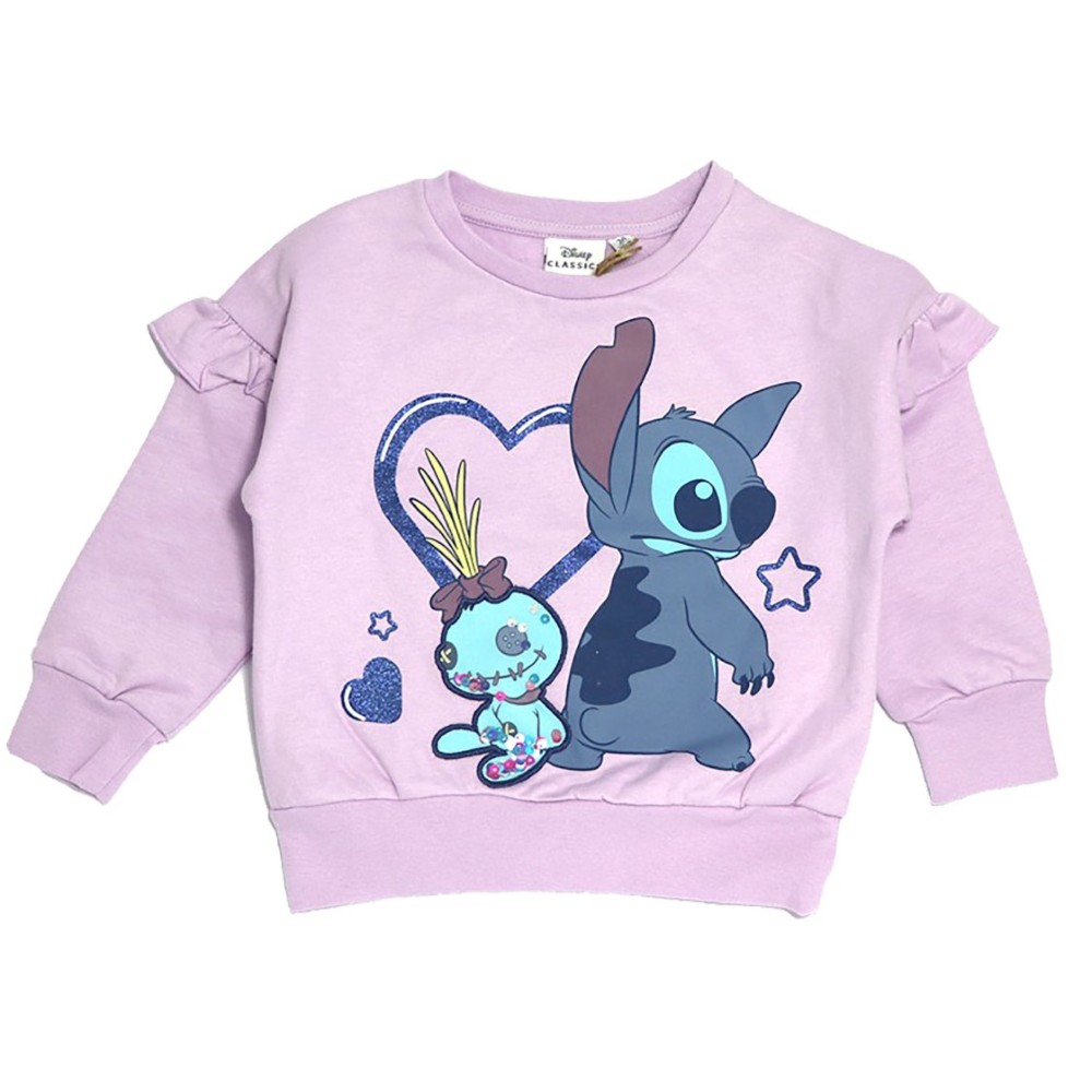 Felpa Lilo & Stitch DISNEY DISNEY 3/8 Anni Maglietta Sun City - Xh1230viola