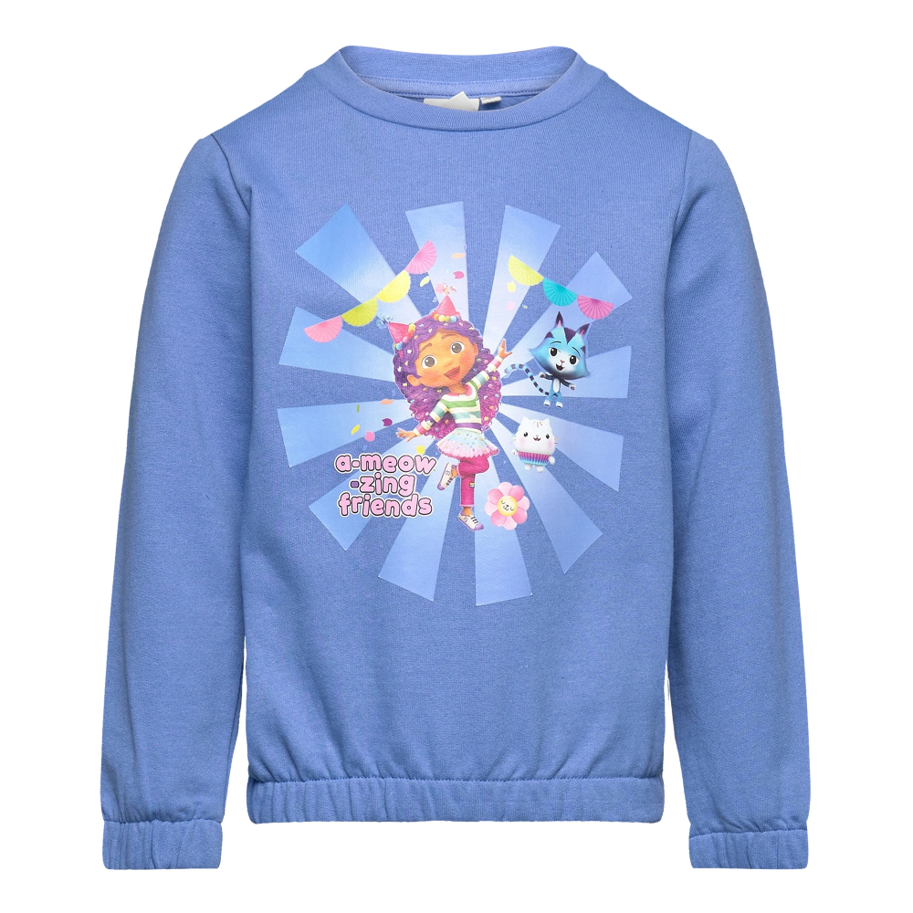 Felpa Gabby's Dollhouse 3/8 Anni Maglietta Sun City - Xh1233blu