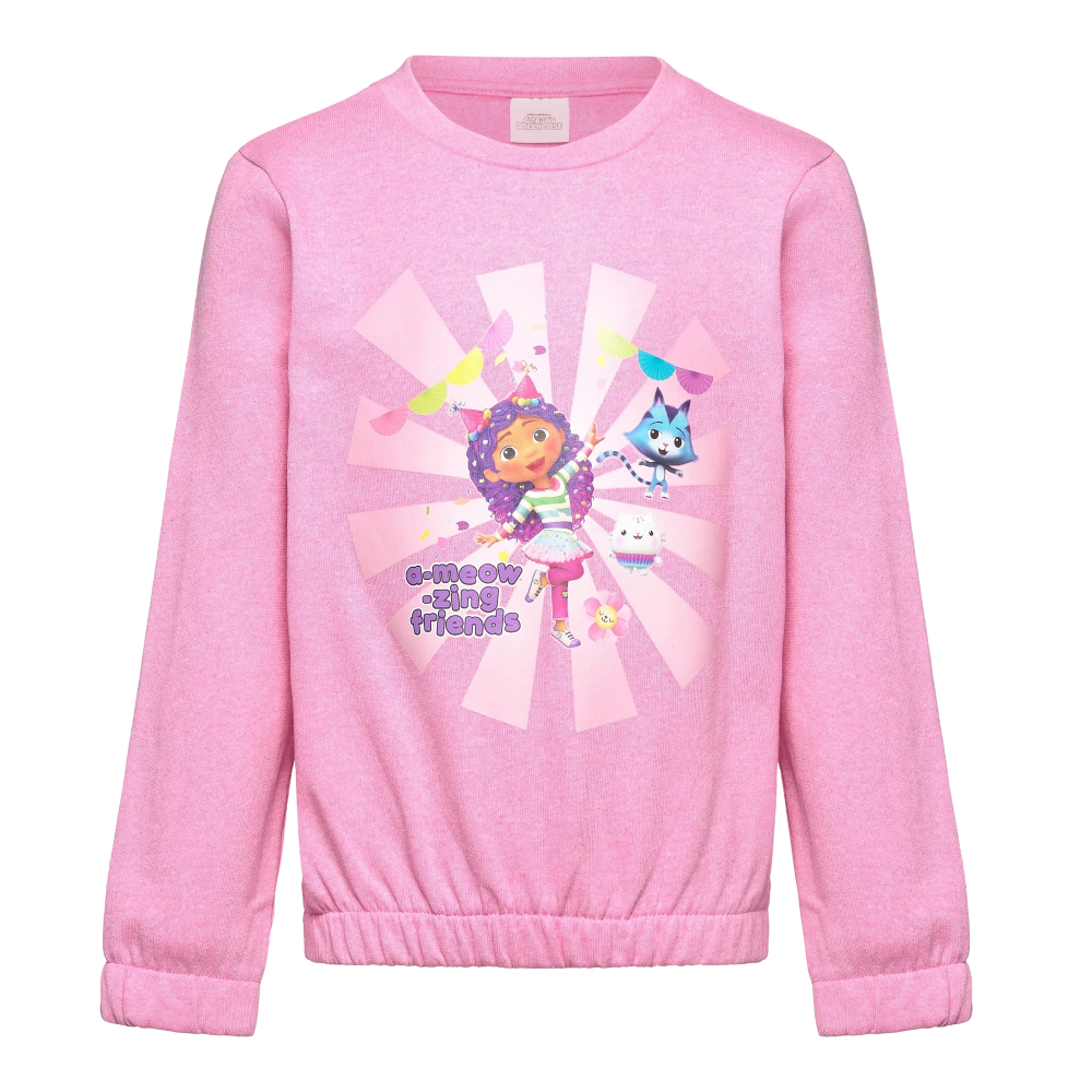 Felpa Gabby's Dollhouse 3/8 Anni Maglietta Sun City - Xh1233rosa