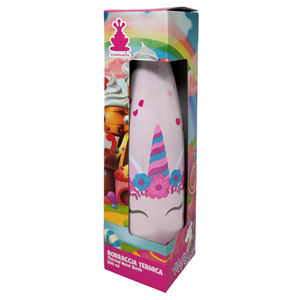 Bottiglia Termica in Acciaio Inossidabile Unicorno con Tappo Svitabile 500 Ml - X07883te/1