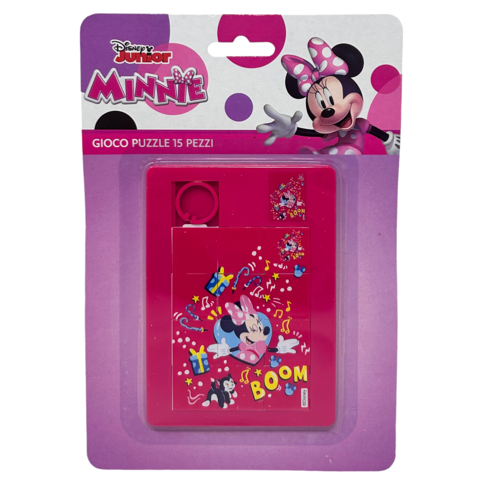 Mini Puzzle Gioco 12 Pezzi Minnie e Figaro DISNEY in Plastica - Min0876