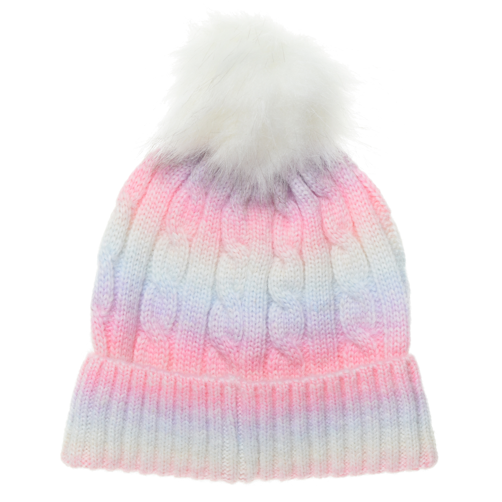 Cappello con Pom Pon Barbie Accessorio Invernale per Bambini 100% Acrilico - Xh4146rosa