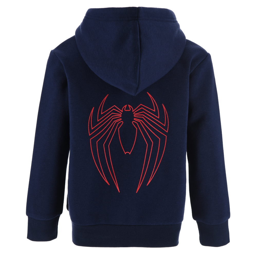 Felpa con Cappuccio Spiderman MARVEL 3/8 Anni Maglietta Sun City - Xh1085blu