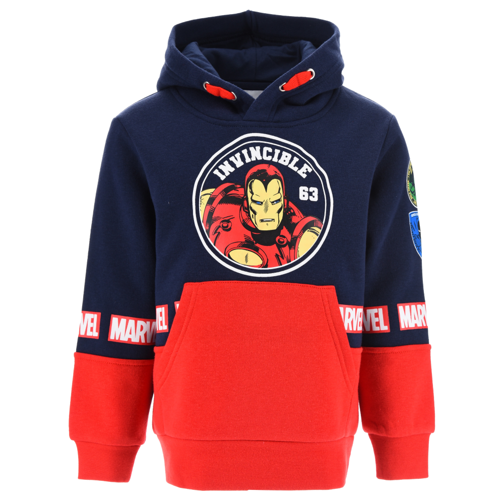 Felpa con Cappuccio Avengers MARVEL 4/10 Anni Maglietta Sun City - Xh1086blu
