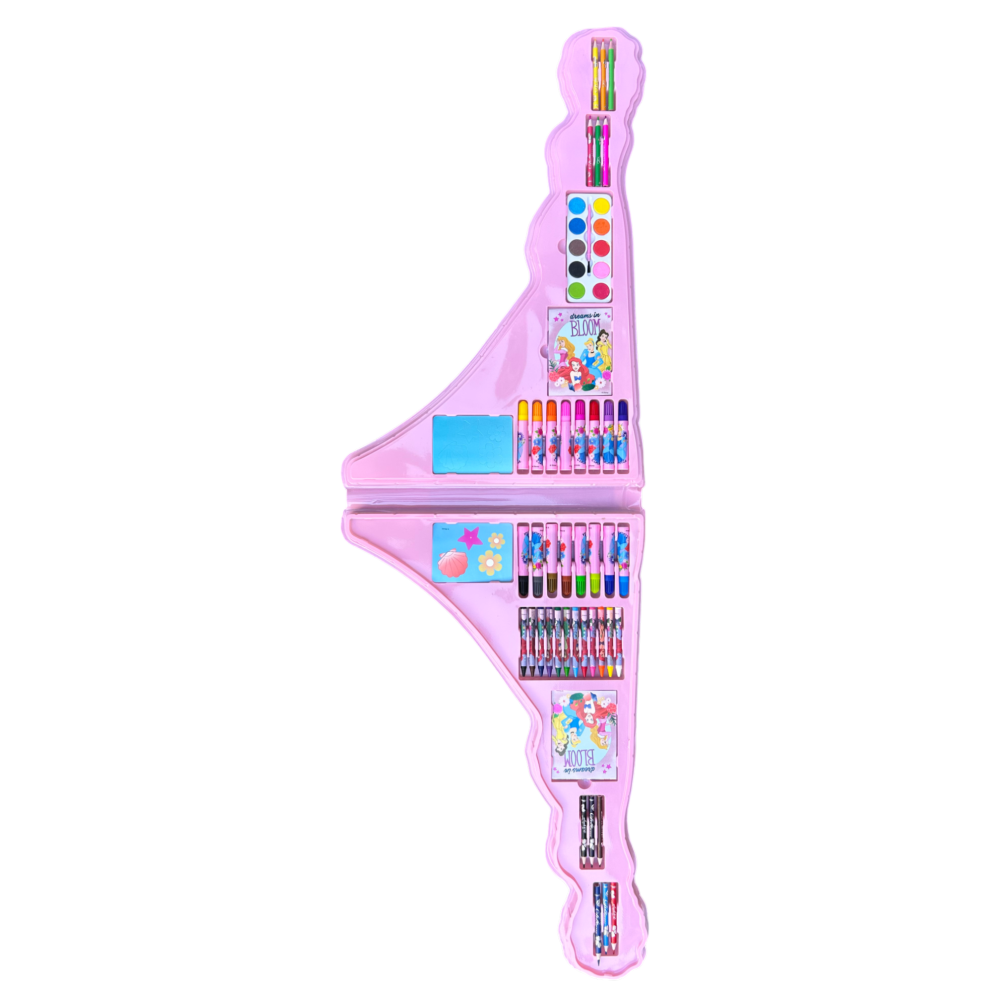 Maxi Valigetta Colori Principesse DISNEY Set Sagomato da 56 Pezzi - Pr0584