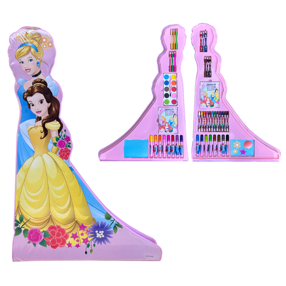 Maxi Valigetta Colori Principesse DISNEY Set Sagomato da 56 Pezzi - Pr0584