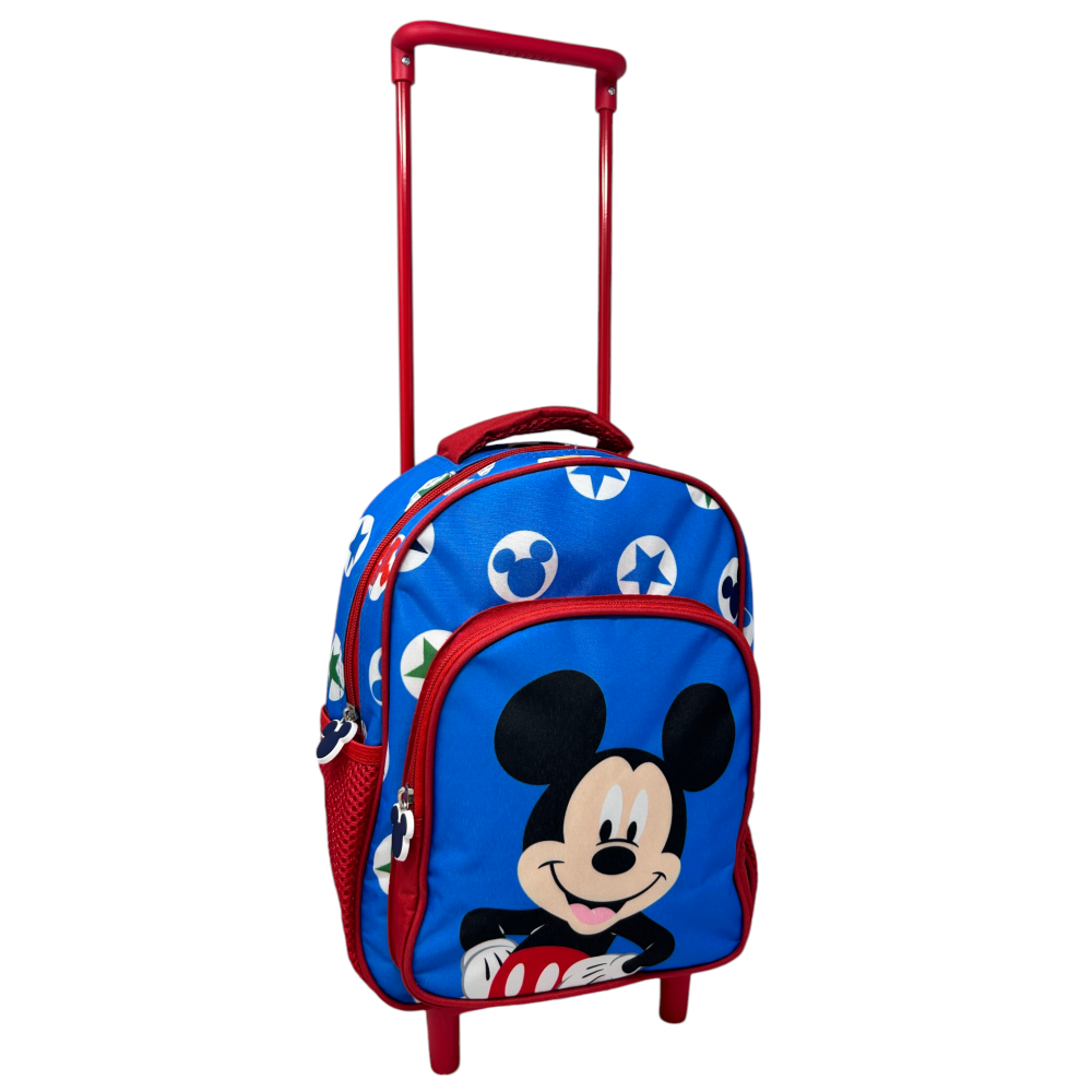 Zaino Asilo Trolley Topolino DISNEY 2 Ruote Manico Allungabile Cm.30 - 659102
