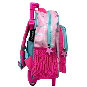 Zaino Asilo Trolley Minnie Mouse DISNEY con Tasca Frontale 30 Cm. Manico Allungabile - 673122
