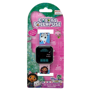 Orologio a LED Gabby's Dollhouse da Polso Digitale con Cinturino Silicone - Gd00019