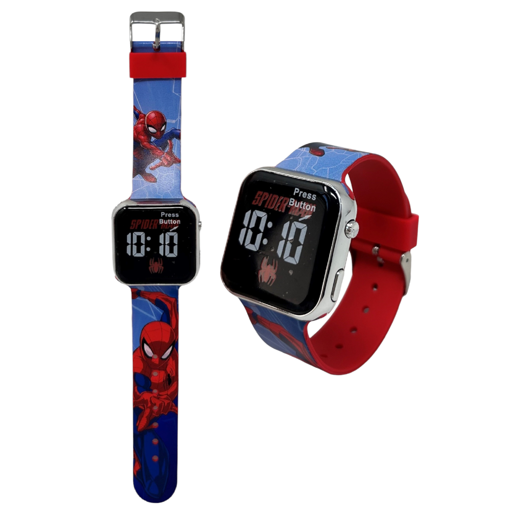 Orologio a LED Spiderman MARVEL da Polso Digitale con Cinturino Silicone - Spd4987