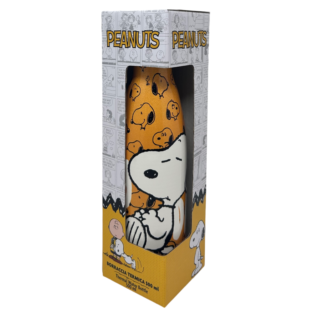 Bottiglia Termica Snoopy Borraccia in Acciaio Inossidabile 500 Ml - P10246te/s
