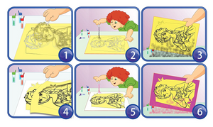 Set Gioco Cars Saetta Mcqueen DISNEY Bambino Immagini di Sabbia 2 in 1 Immagini da Colorare con Sabbia Colorata - Ds-29
