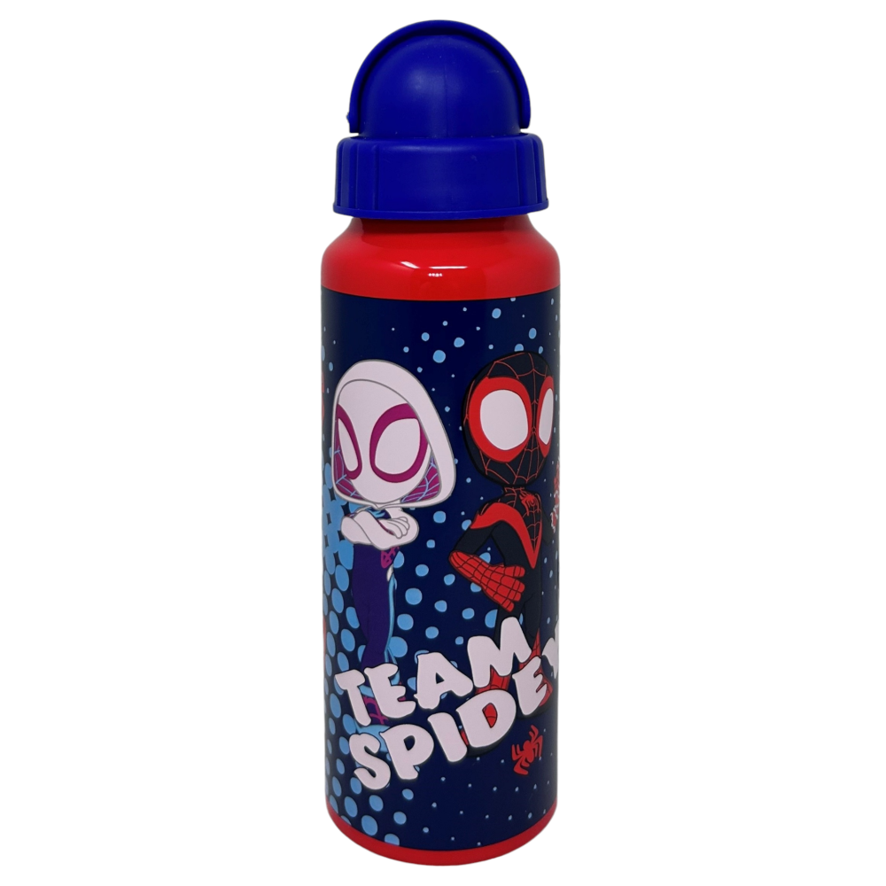 Borraccia in Alluminio con Cannuccia Spidey MARVEL Bottiglia per Bambini 550 Ml - M09509mc/b