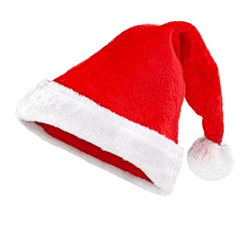 Cappello Babbo Natale in Peluche Accessori Natalizi Adulto Unisex - 15012