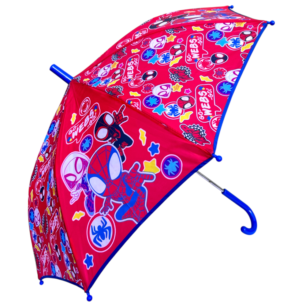 Ombrello Spidey MARVEL Accessorio per la Pioggia Bambino con Apertura Manuale - M07615mc